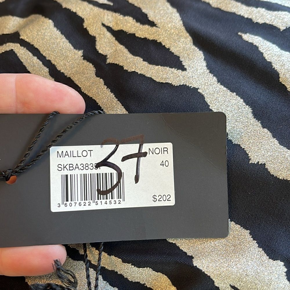 Zadig and Voltaire animal print bathing suit. 8/10 or 40. NWT - Picture 7 of 11